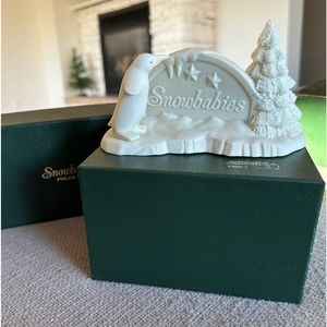 **BOGO!** (see below) Dept 56 Snowbabies Polar Sign, boxed, vintage 1991